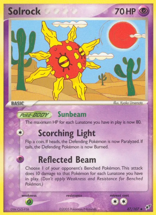 Solrock - Deoxys Pokemon Card
