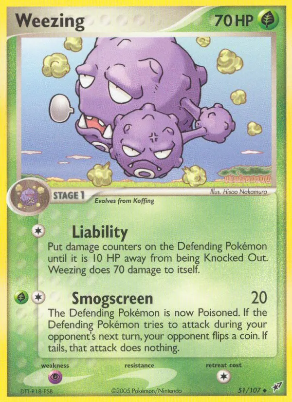 Weezing - Deoxys Pokemon Card