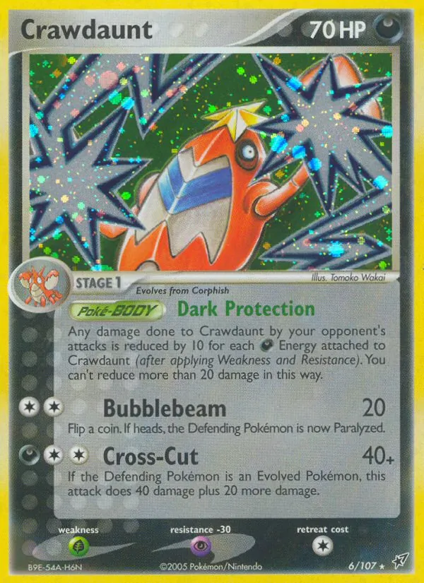 Crawdaunt - Deoxys Pokemon Card