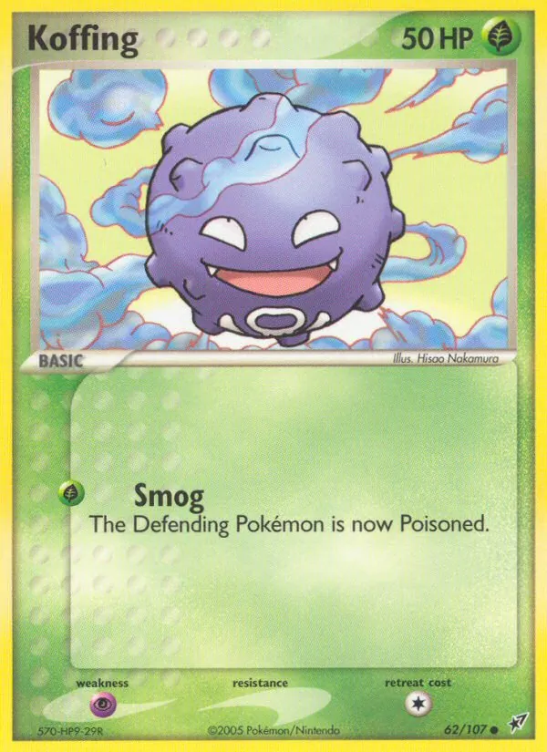 Koffing - Deoxys Pokemon Card