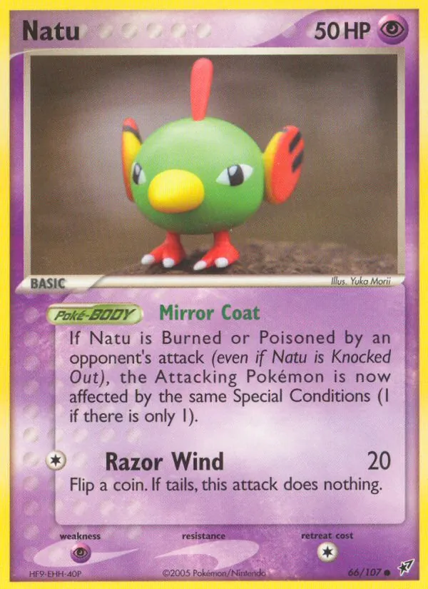 Natu - Deoxys Pokemon Card