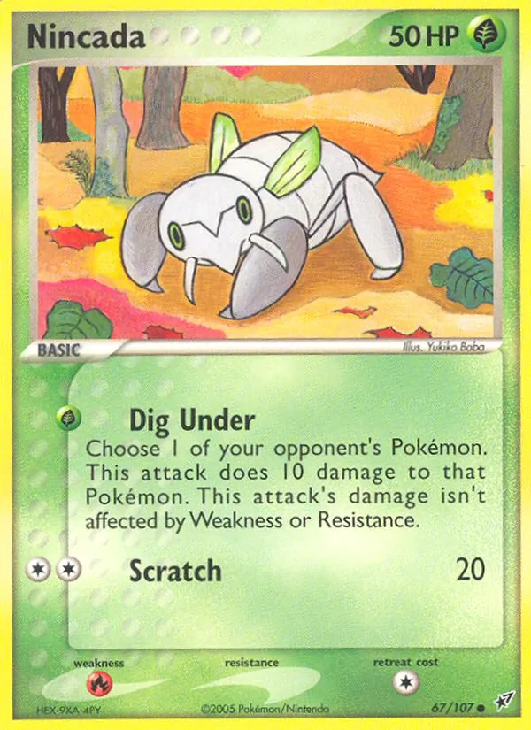 Nincada - Deoxys Pokemon Card