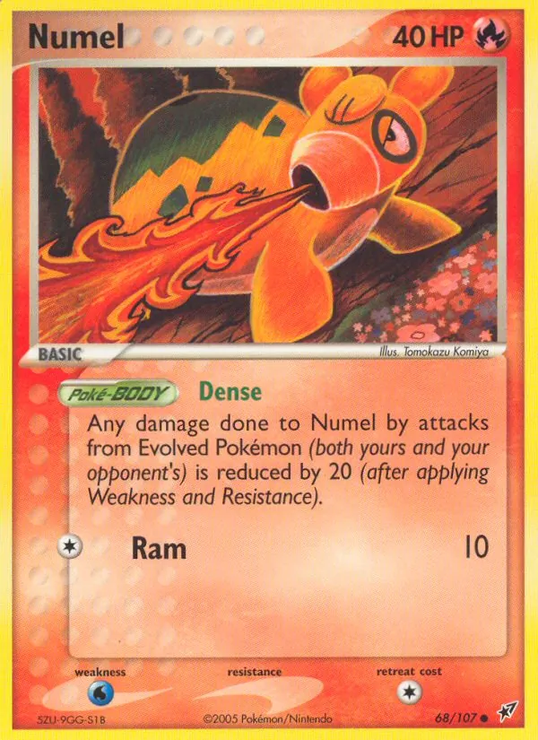 Numel - Deoxys Pokemon Card