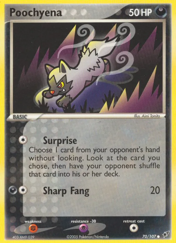 Poochyena - Deoxys Pokemon Card