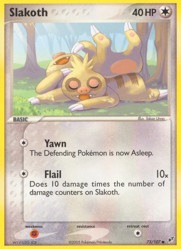 Slakoth - Deoxys Pokemon Card