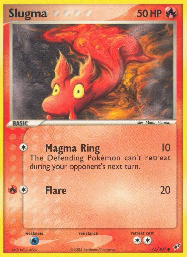 Slugma - Deoxys Pokemon Card