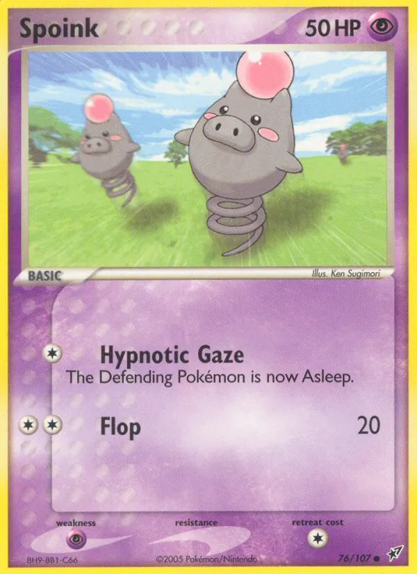Spoink - Deoxys Pokemon Card