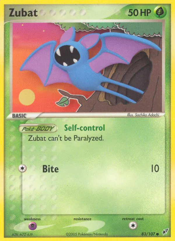 Zubat - Deoxys Pokemon Card