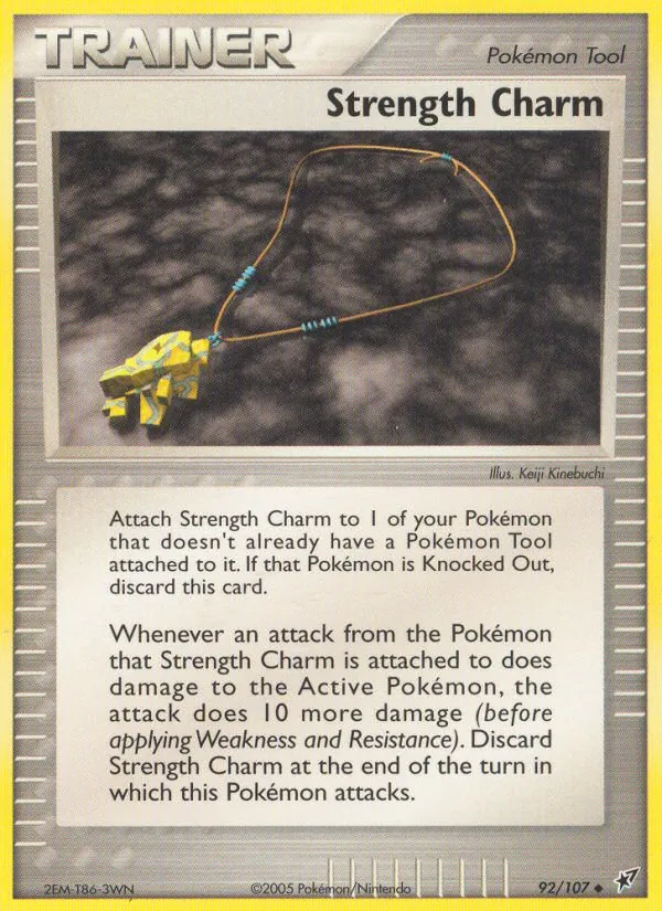 Strength Charm - Deoxys Pokemon Card