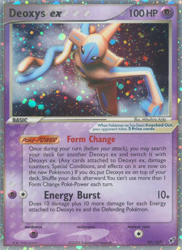 Deoxys ex - Deoxys Pokemon Card