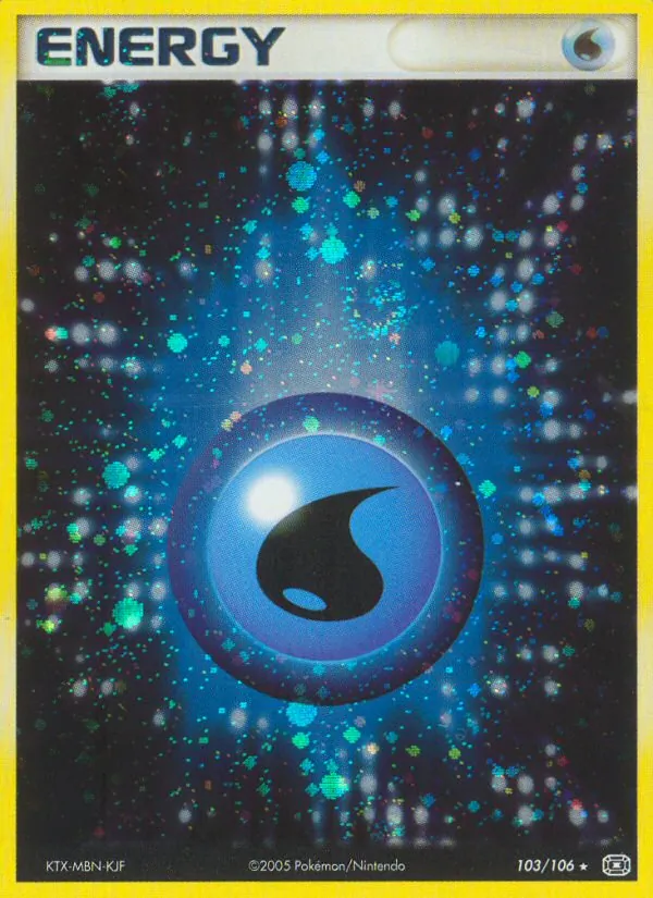 Water Energy - Emerald Pokemon Card