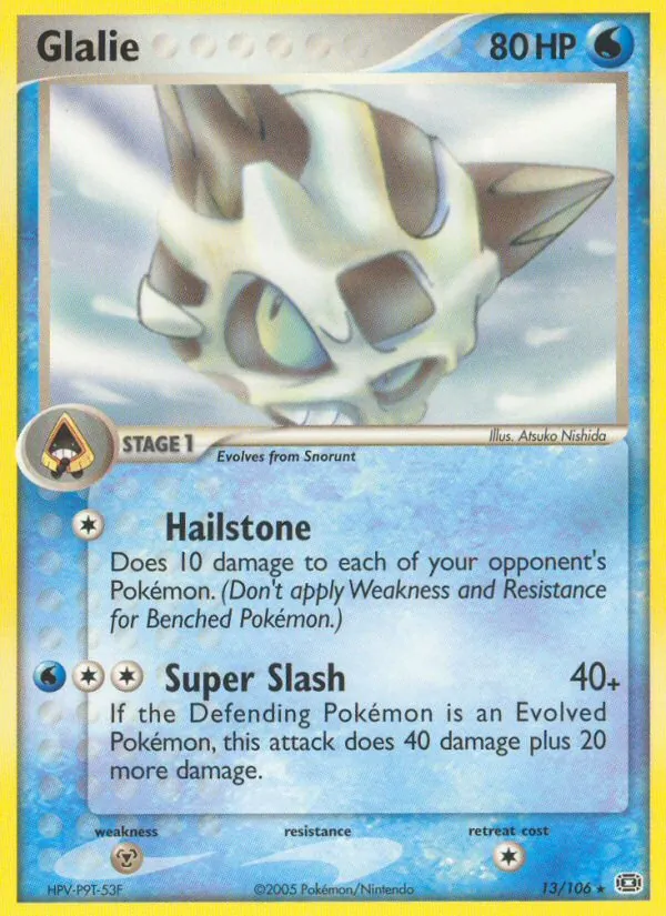 Glalie - Emerald Pokemon Card