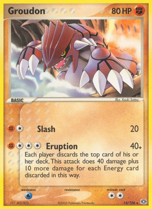 Groudon - Emerald Pokemon Card