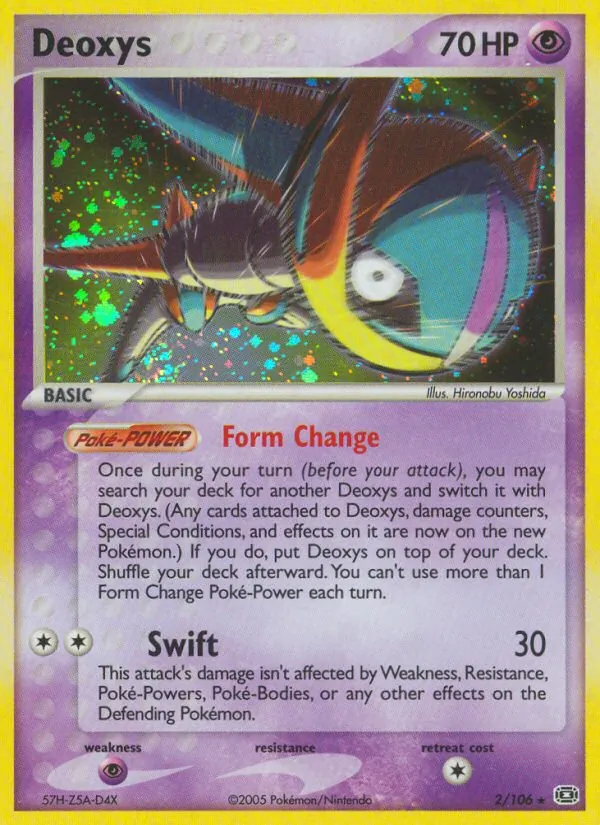 Deoxys - Emerald Pokemon Card