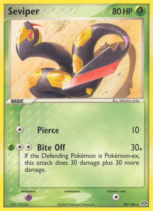 Seviper - Emerald Pokemon Card