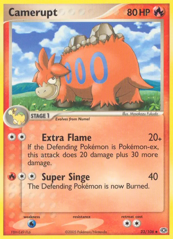 Camerupt - Emerald Pokemon Card