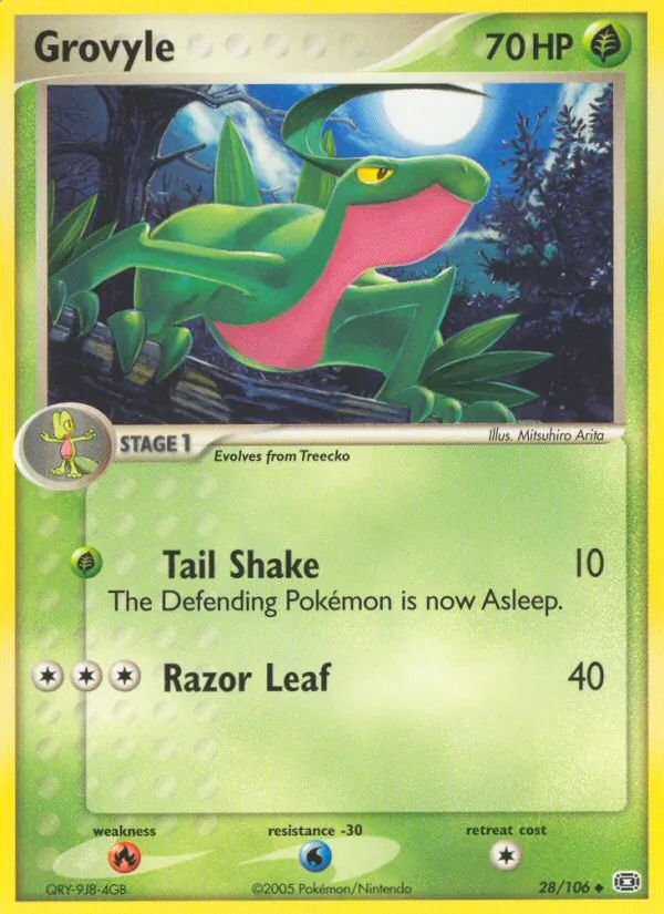 Grovyle - Emerald Pokemon Card