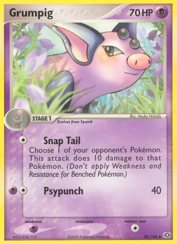 Grumpig - Emerald Pokemon Card