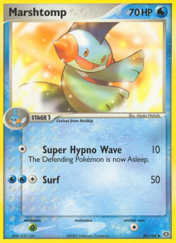 Marshtomp - Emerald Pokemon Card