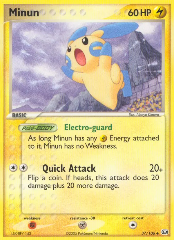 Minun - Emerald Pokemon Card