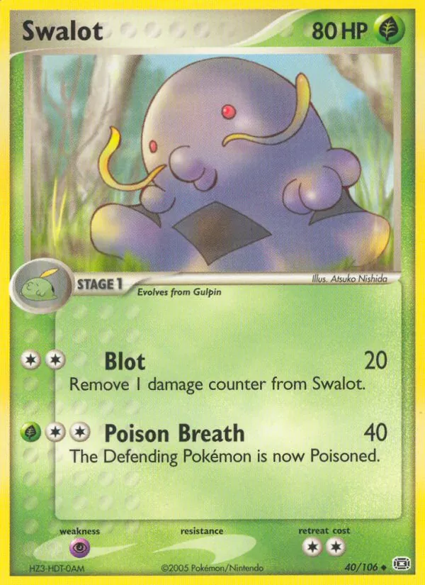 Swalot - Emerald Pokemon Card