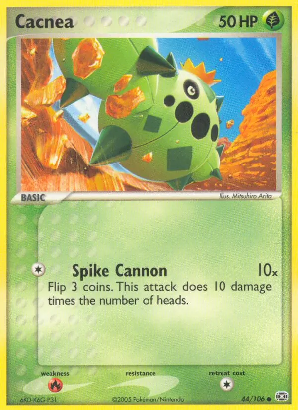 Cacnea - Emerald Pokemon Card