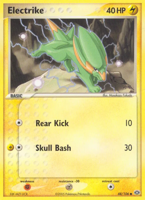 Electrike - Emerald Pokemon Card