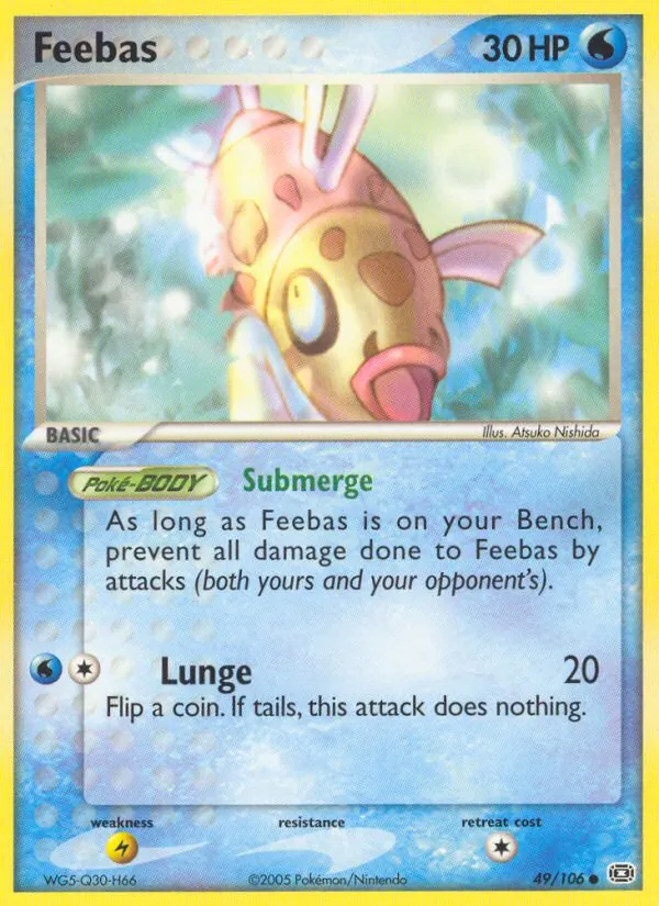 Feebas - Emerald Pokemon Card