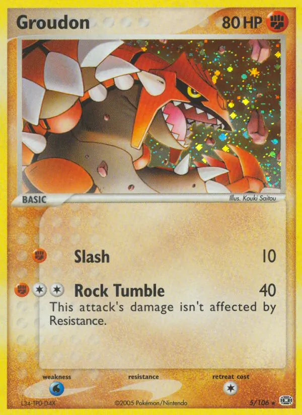 Groudon - Emerald Pokemon Card