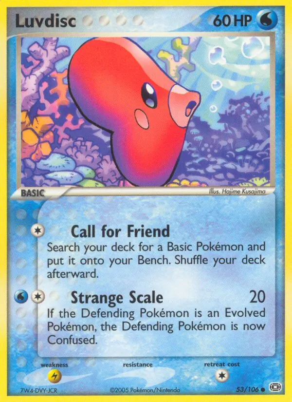 Luvdisc - Emerald Pokemon Card