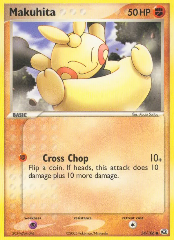 Makuhita - Emerald Pokemon Card