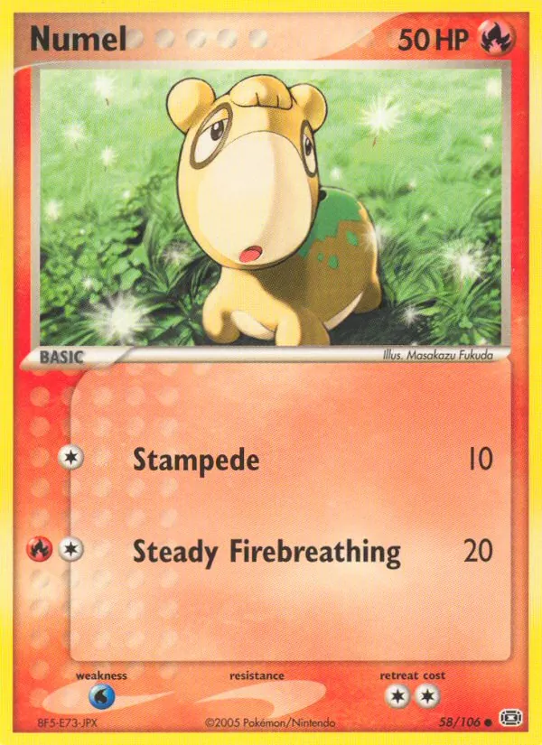 Numel - Emerald Pokemon Card