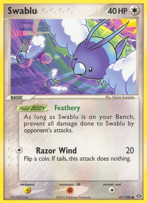 Swablu - Emerald Pokemon Card