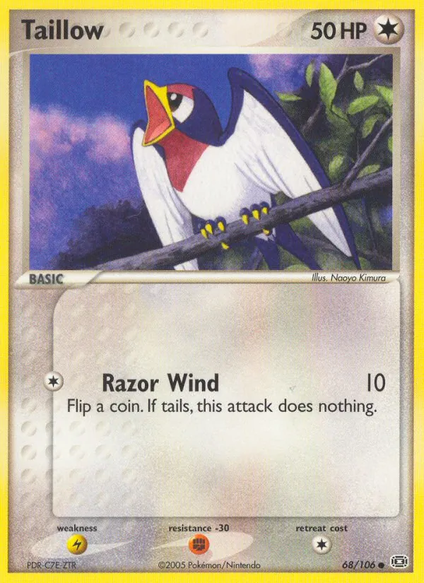 Taillow - Emerald Pokemon Card
