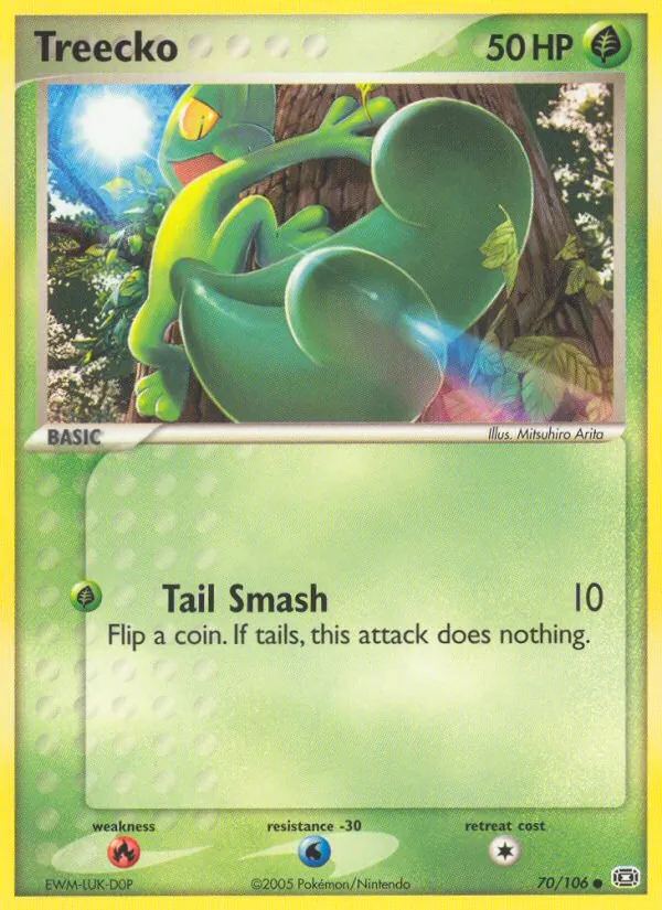 Treecko - Emerald Pokemon Card