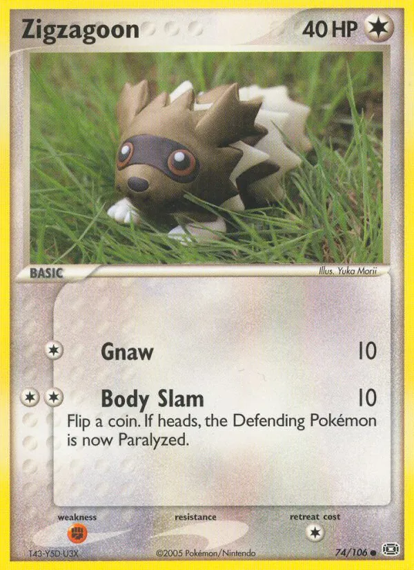 Zigzagoon - Emerald Pokemon Card