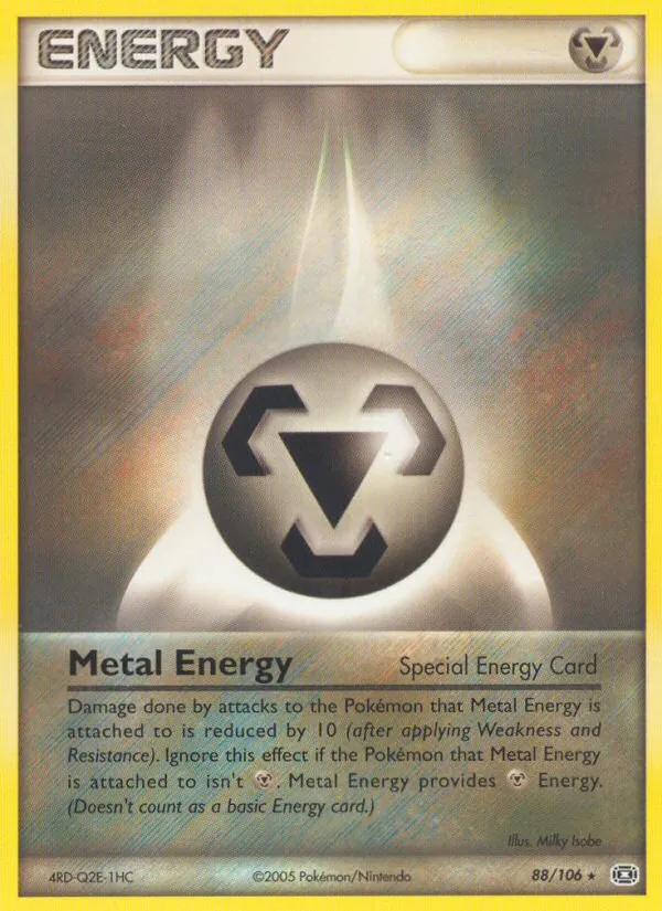 Metal Energy - Emerald Pokemon Card