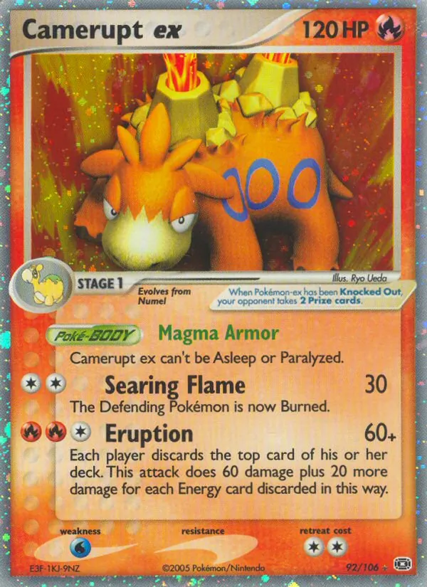 Camerupt ex - Emerald Pokemon Card