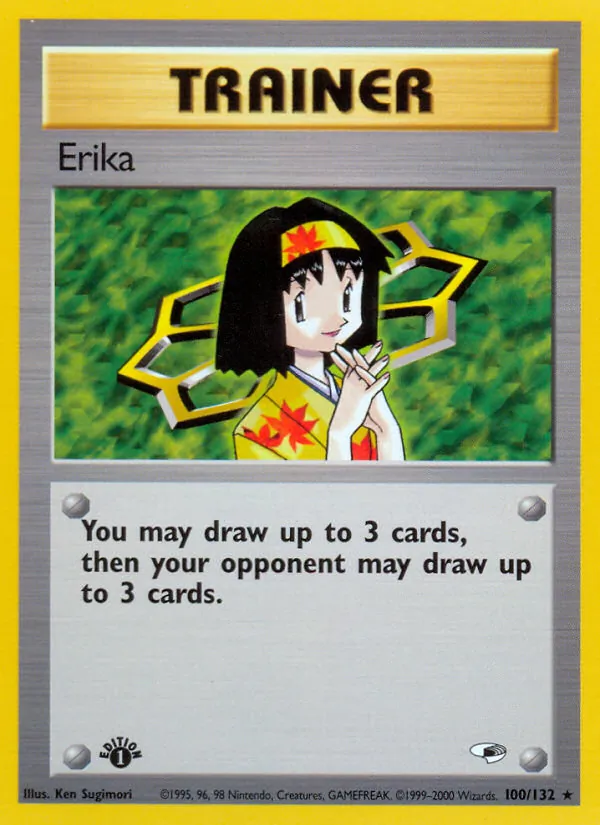 Erika - Gym Heroes Pokemon Card