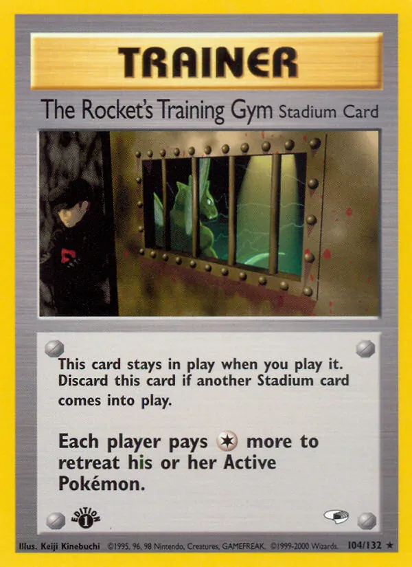 The Rocket's Training Gym - Gym Heroes Pokemon Card