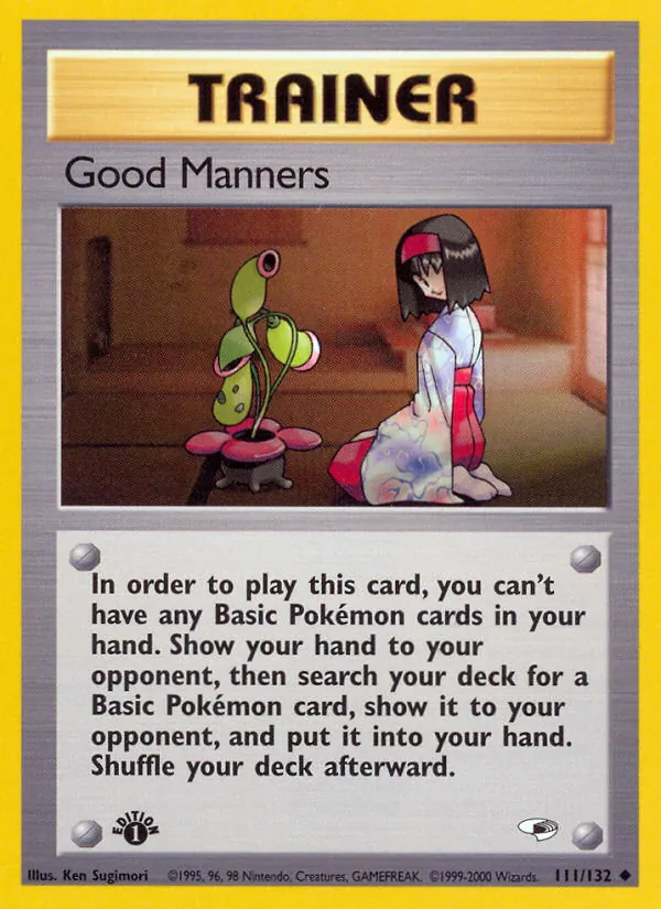 Good Manners - Gym Heroes Pokemon Card