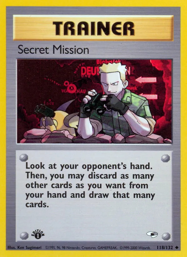 Secret Mission - Gym Heroes Pokemon Card