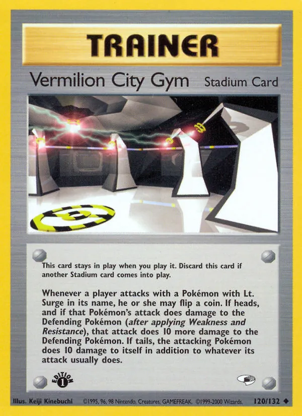 Vermilion City Gym - Gym Heroes Pokemon Card