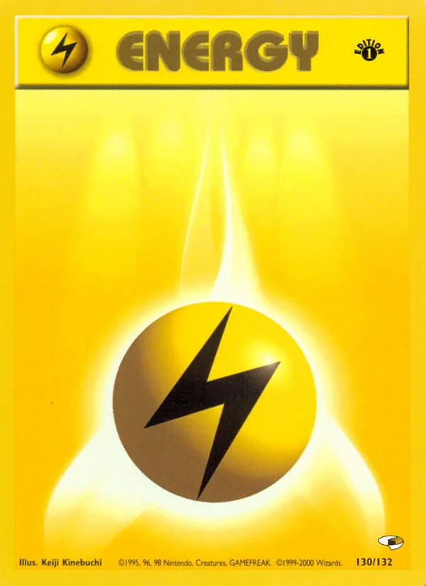 Lightning Energy - Gym Heroes Pokemon Card
