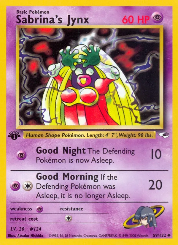Sabrina's Jynx - Gym Heroes Pokemon Card