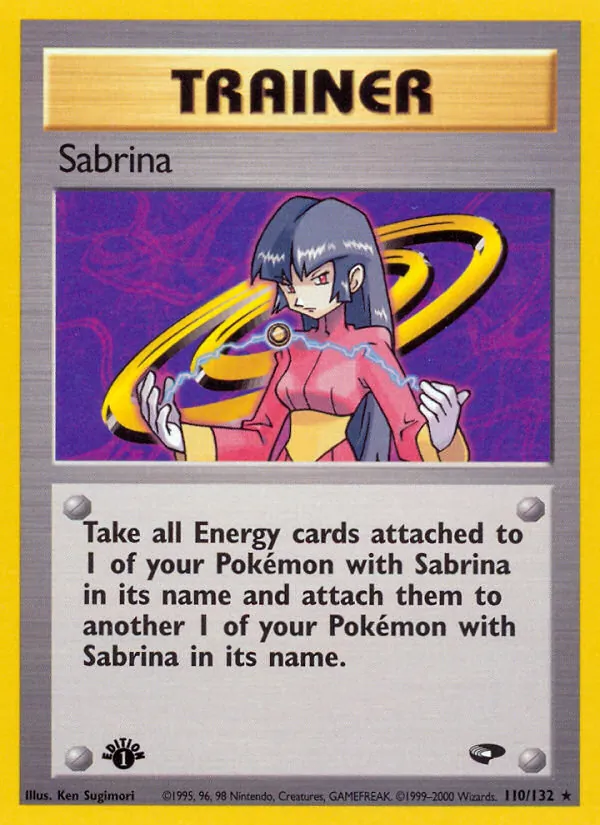 Sabrina - Gym Challenge Pokemon Card