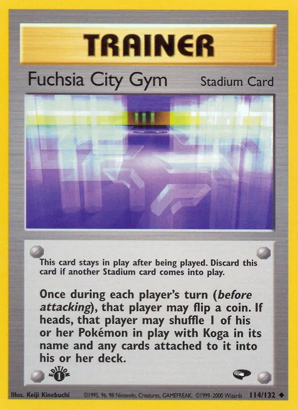 Fuchsia City Gym - Gym Challenge Pokemon Card