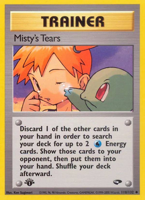 Misty's Tears - Gym Challenge Pokemon Card