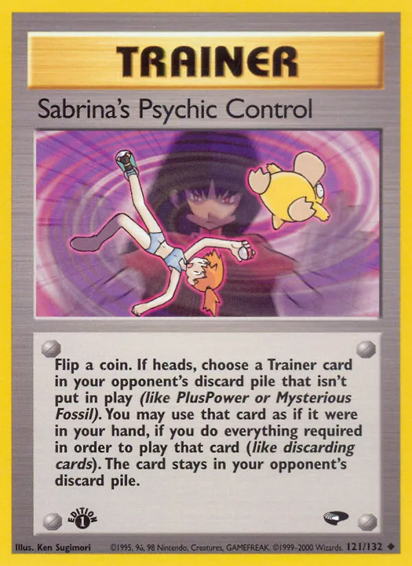 Sabrina's Psychic Control - Gym Challenge Pokemon Card