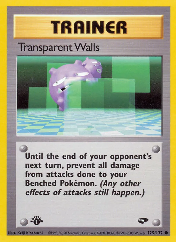 Transparent Walls - Gym Challenge Pokemon Card